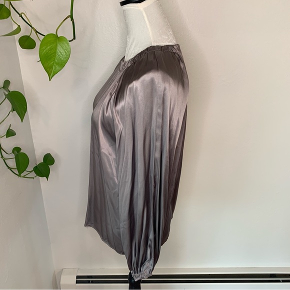 NWT Zara Voluminous Satin Effect Blouse Size S - Picture 6 of 10